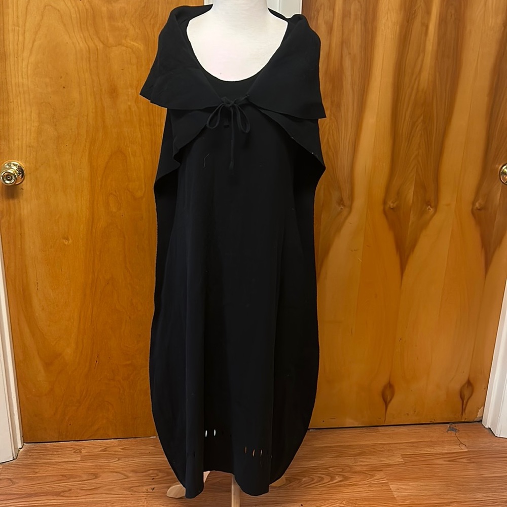 Issey Miyake black a cocoon dress Japanese size 2